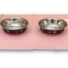 Tapete Porta Comedouro Bebedouro Strass Courino Patachic
